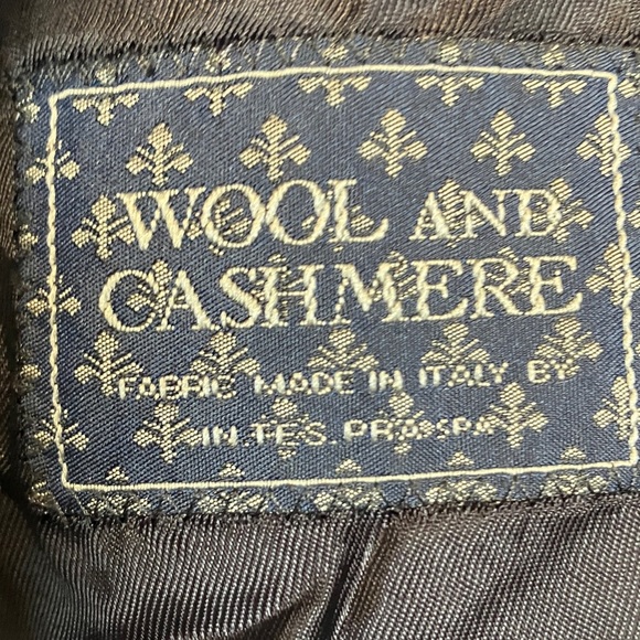 H&M Wool and Cashmere Navy Overcoat - Picture 3 of 6